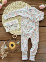 3/6M River Romper w/Bow