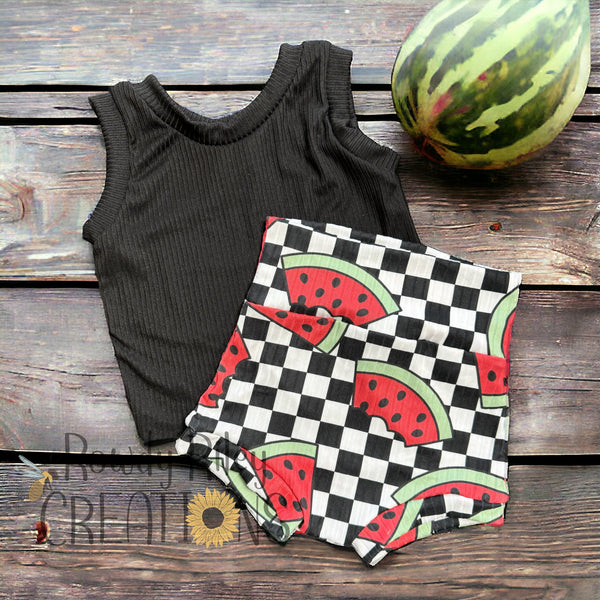 RTS 12/18 M Bummie/Cropped Tank set