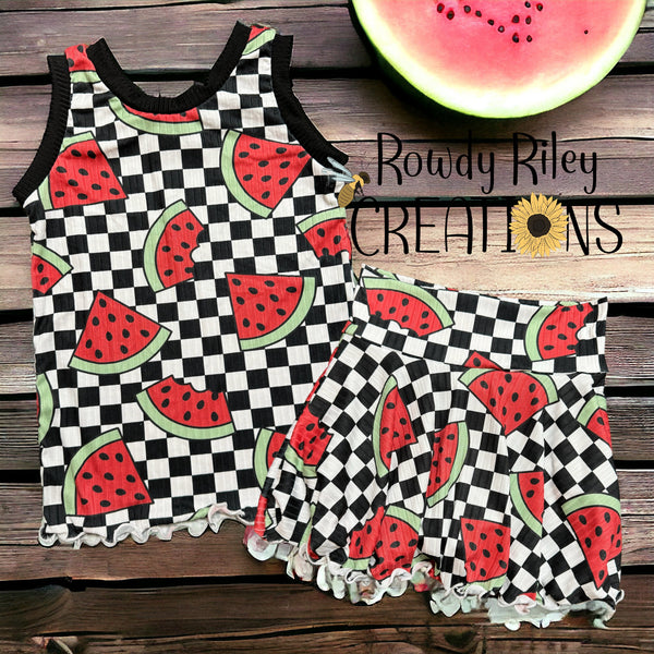 Red Watermelon Checkers