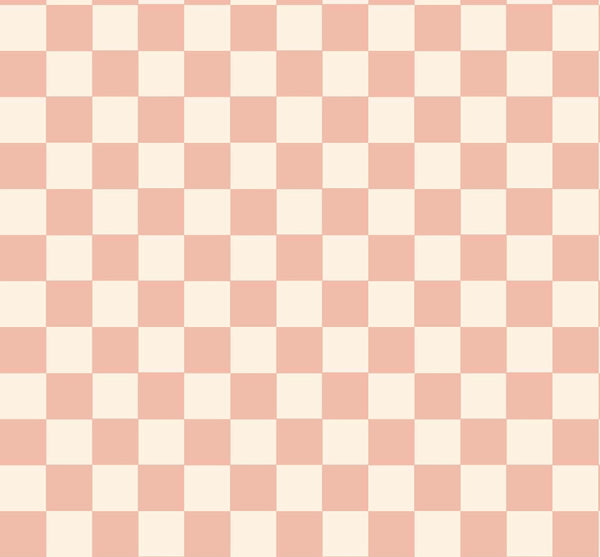 Terracotta Floral Check